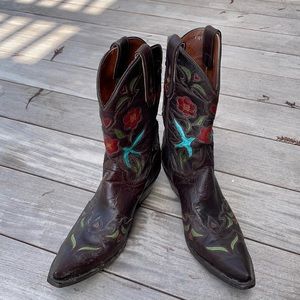 Dan Post Leather Cowboy Boots